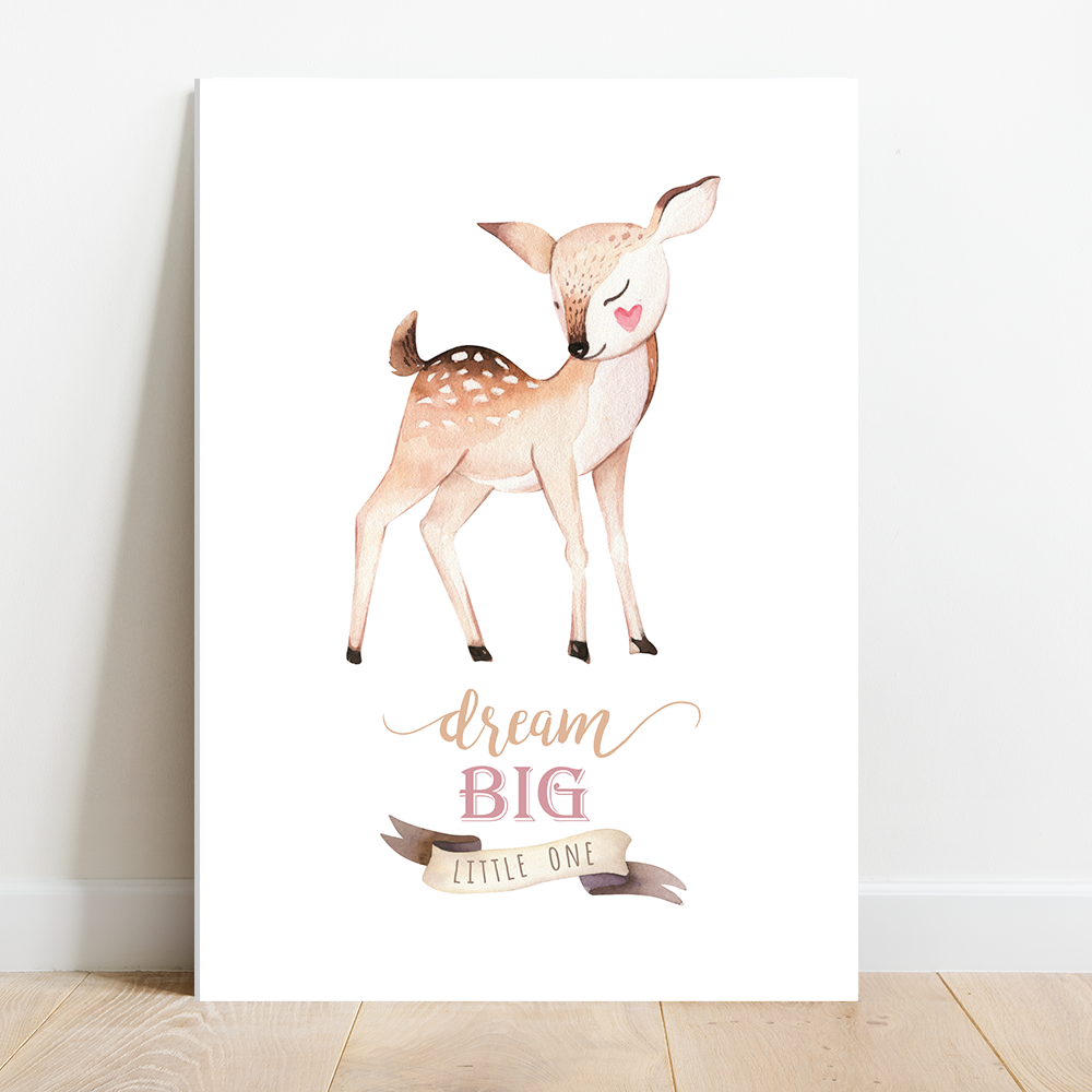 Kinderkamer Poster Hertje